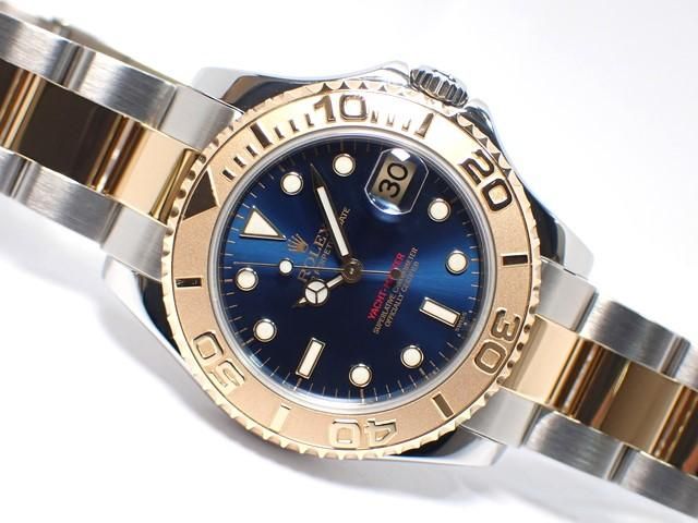 ロレックス ヨットマスター・コンビ ボーイズ ブルー文字盤 68623