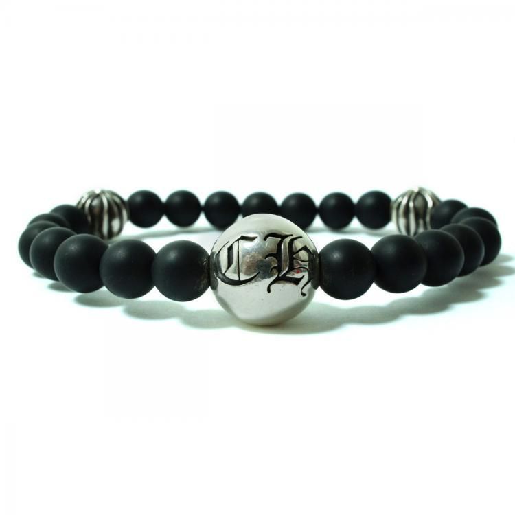 CHROME HEARTS】クロムハーツ ビーズブレスレット 8mm マッドブラック