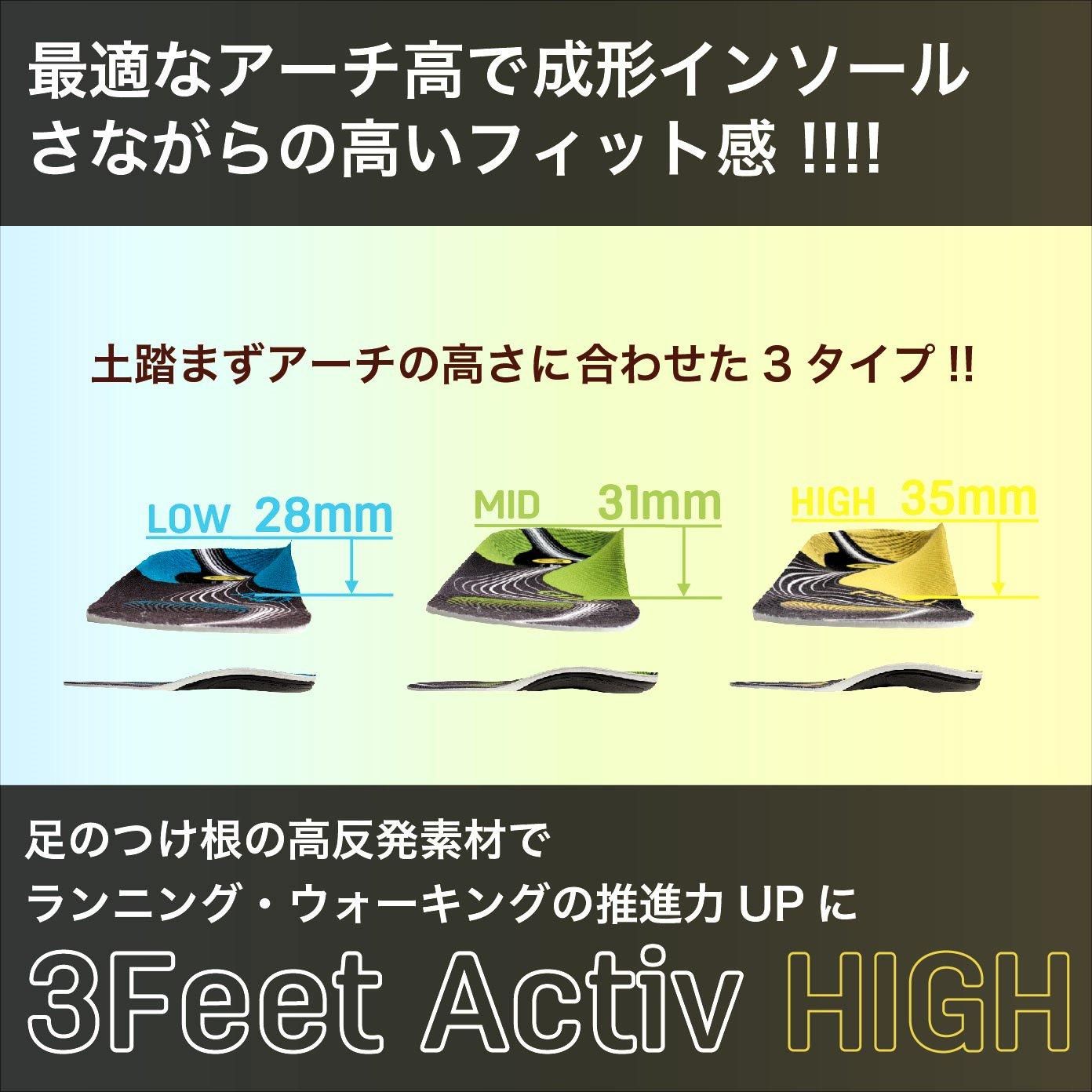 3フィート・アクティブ・ハイ|インソール|シダスジャパン公式