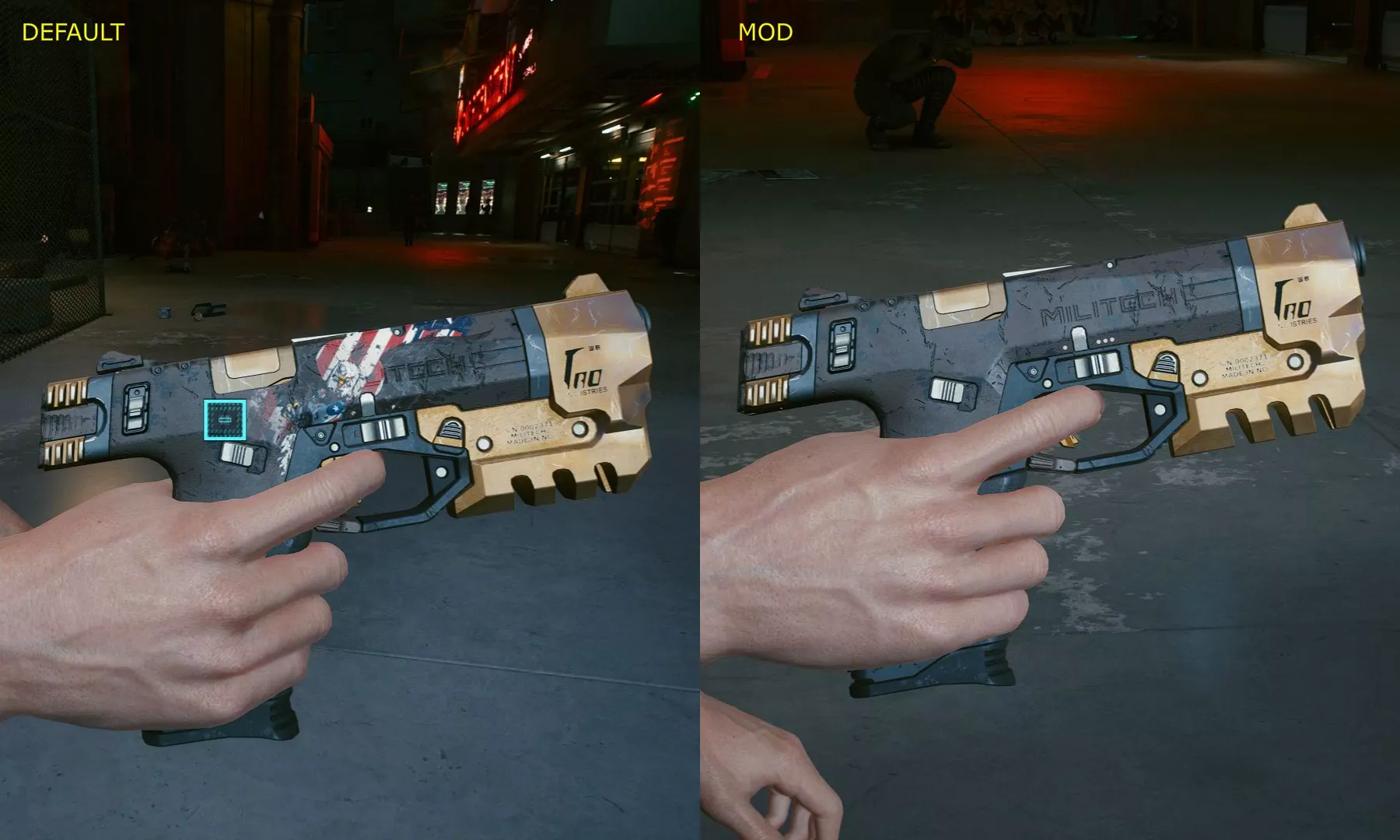 DYING NIGHT Reskin 武器 - Cyberpunk 2077 Mod データベース MOD紹介