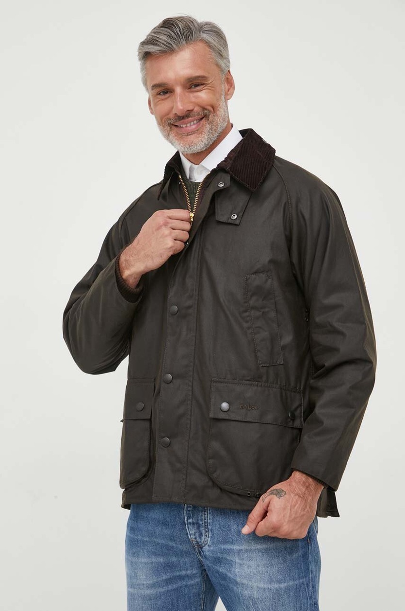 Barbour jachetă de bumbac Classic Bedale Wax Jacket culoarea maro