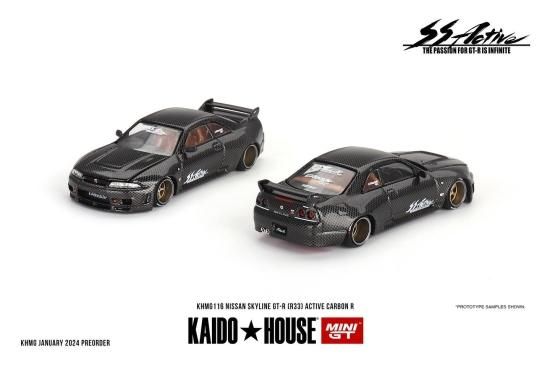 KAIDO☆HOUSE 1/64 NISSAN SKYLINE GT-R (R33) ACTIVE CARBON R 116