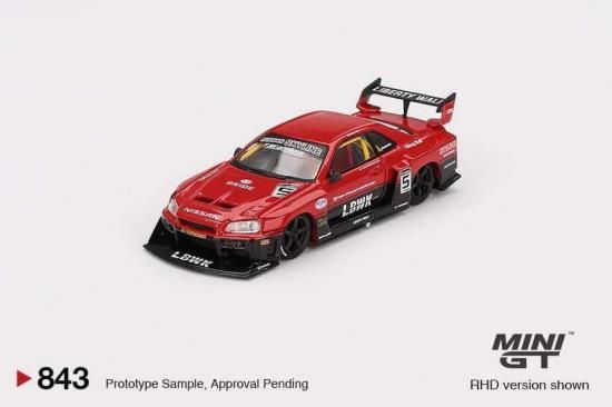 MINI GT 1/64 Nissan LB-ER34 Super Silhouette スカイライン レッド
