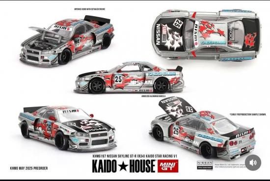 KAIDO☆HOUSE 1/64 日産 スカイライン NISSAN SKYLINE GT-R R34 KAIDO