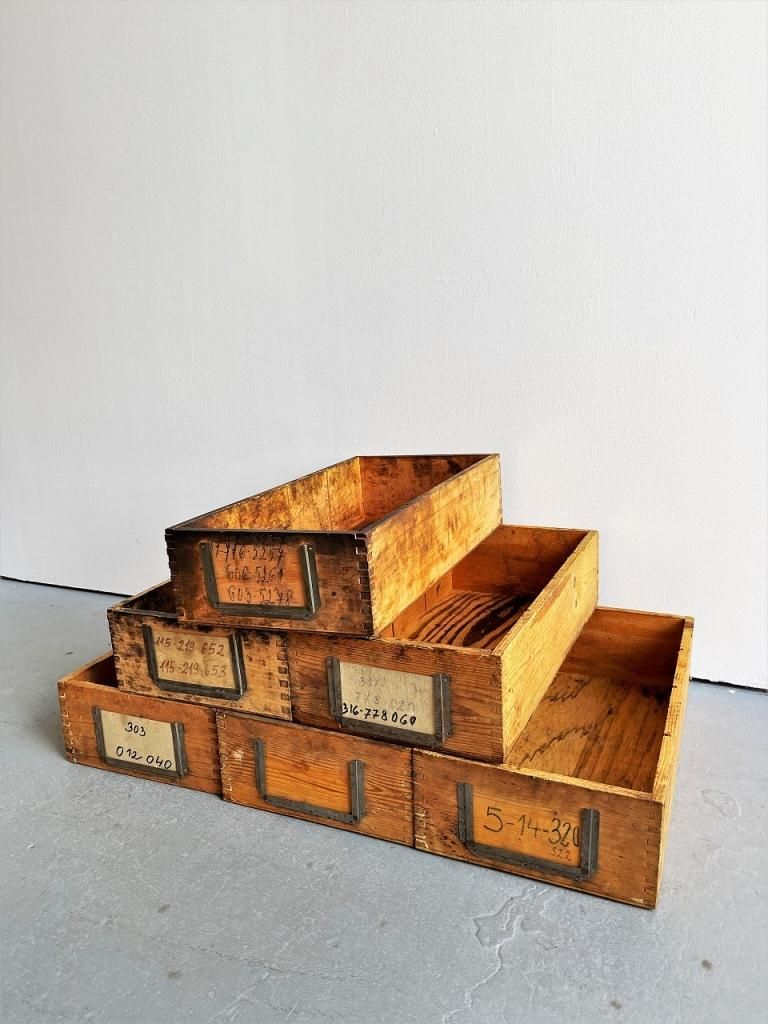 ヴィンテージ ウッド ボックス ”大”(複数在庫有り) - アンティーク