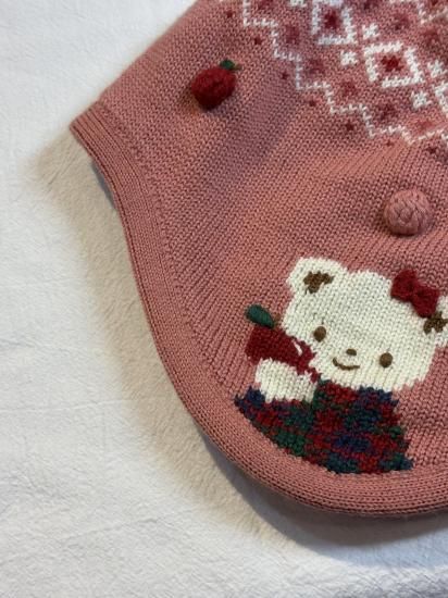 familiar ファミリア まろみピンク リアちゃん ニット帽 お帽子