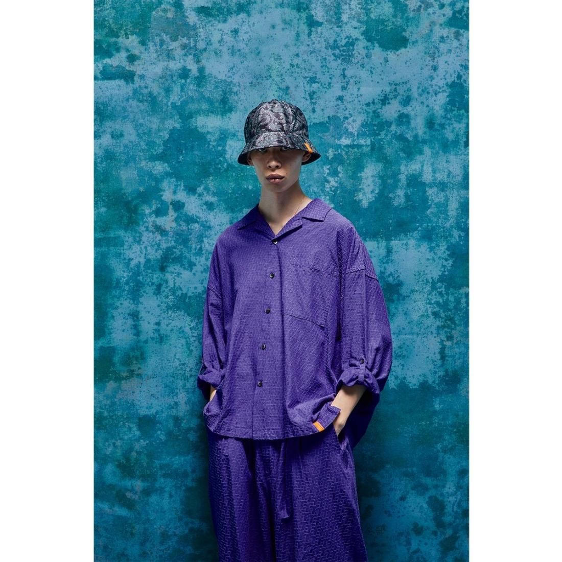 TIGHTBOOTH】JACQUARD ROLL UP SHIRT XL