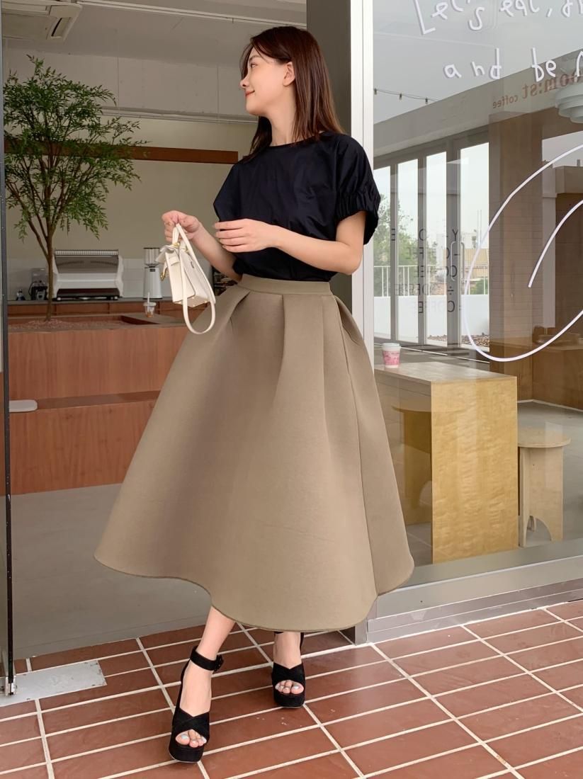 BB BALLOON SKIRT KHAKI - BIRTHDAY BASH