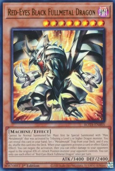 遊戯王 ROTA-EN005 レッドアイズ・ブラックフルメタルドラゴン (英語版