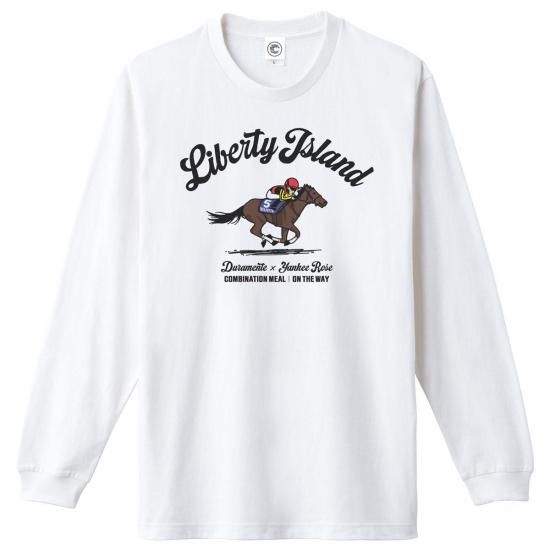 リバティアイランド 競走馬コレクション コットンTシャツ ホワイト
