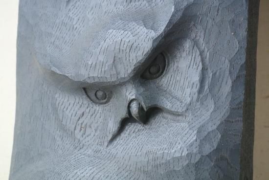 3 金岡作 金岡茂幸？ 犬 イヌ 一刀彫 木彫り 木彫刻 アイヌ 北海道 3