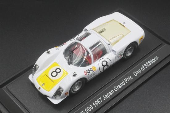 エブロ 1/43 1967年 ポルシェ 906 日本GP Carrera 6 No.8 - THE PALACE