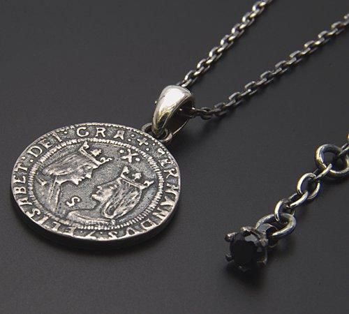 SAINTS | ダブルエクセレテコインペンダントトップシルバーネックレス