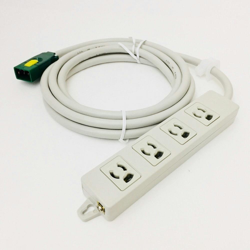 パナソニック ハーネス用OAタップ 接地2P15A 125V 抜け止め4コ口 3m