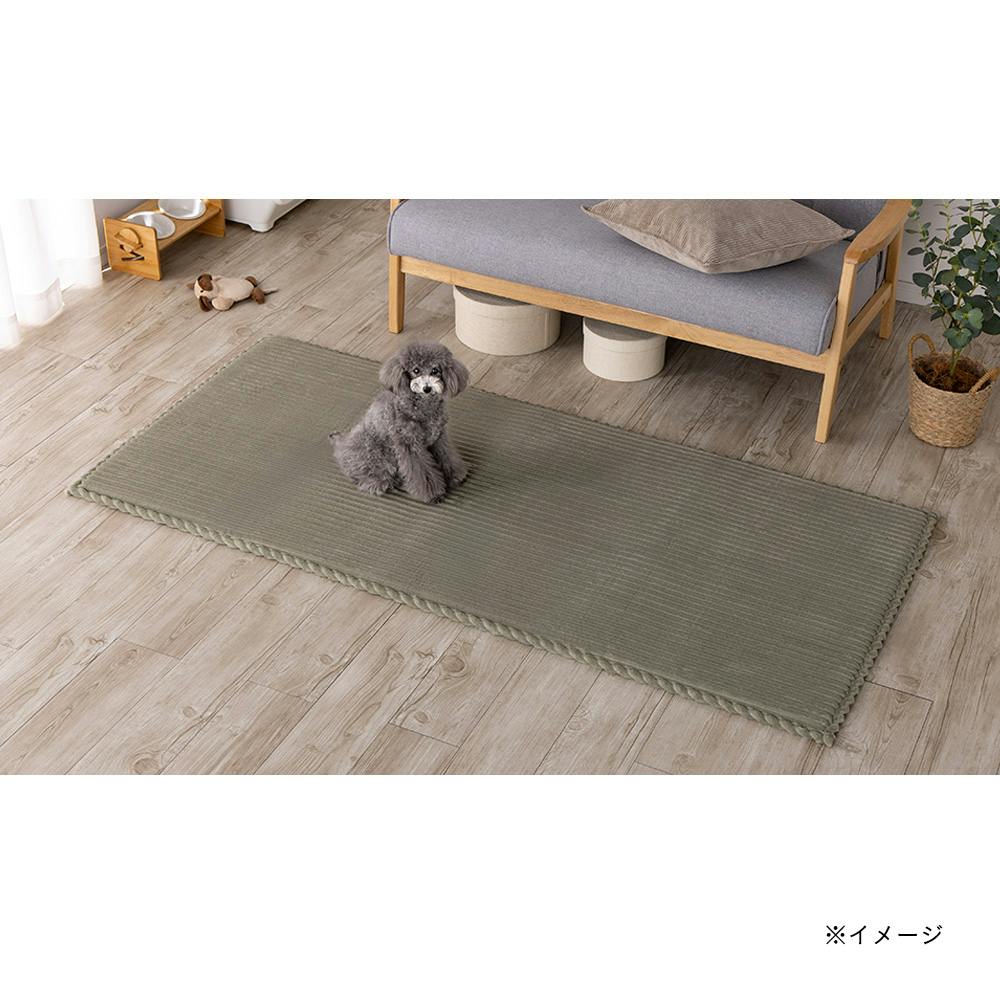 ＆Pet洗えるクッションラグ グリーン 幅80cm 奥行180cm | ラグ