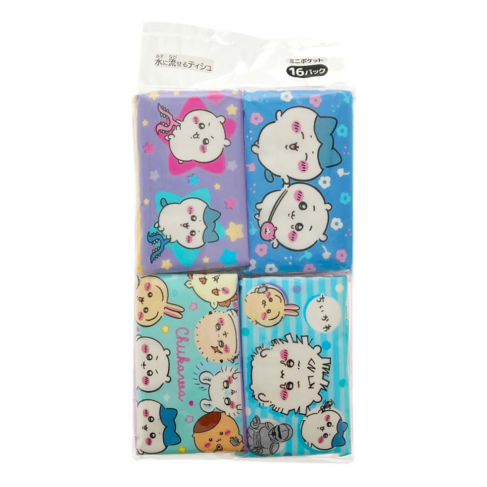ダイレイ ちいかわ ミニポケットティシュ 16個パック | 紙製品 通販