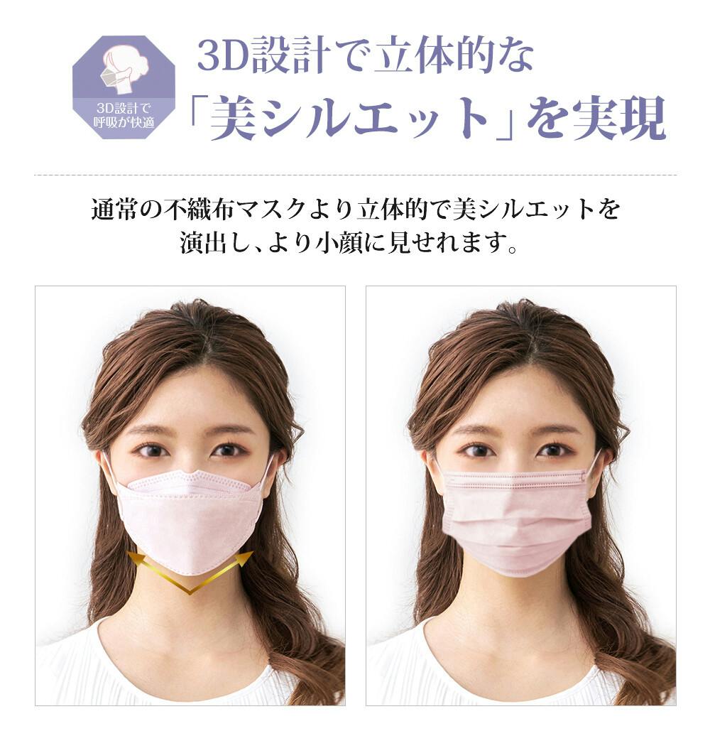 CICIBELLA シシベラ 3Dマスク【20枚入り】立体バイカラーマスク 不織布