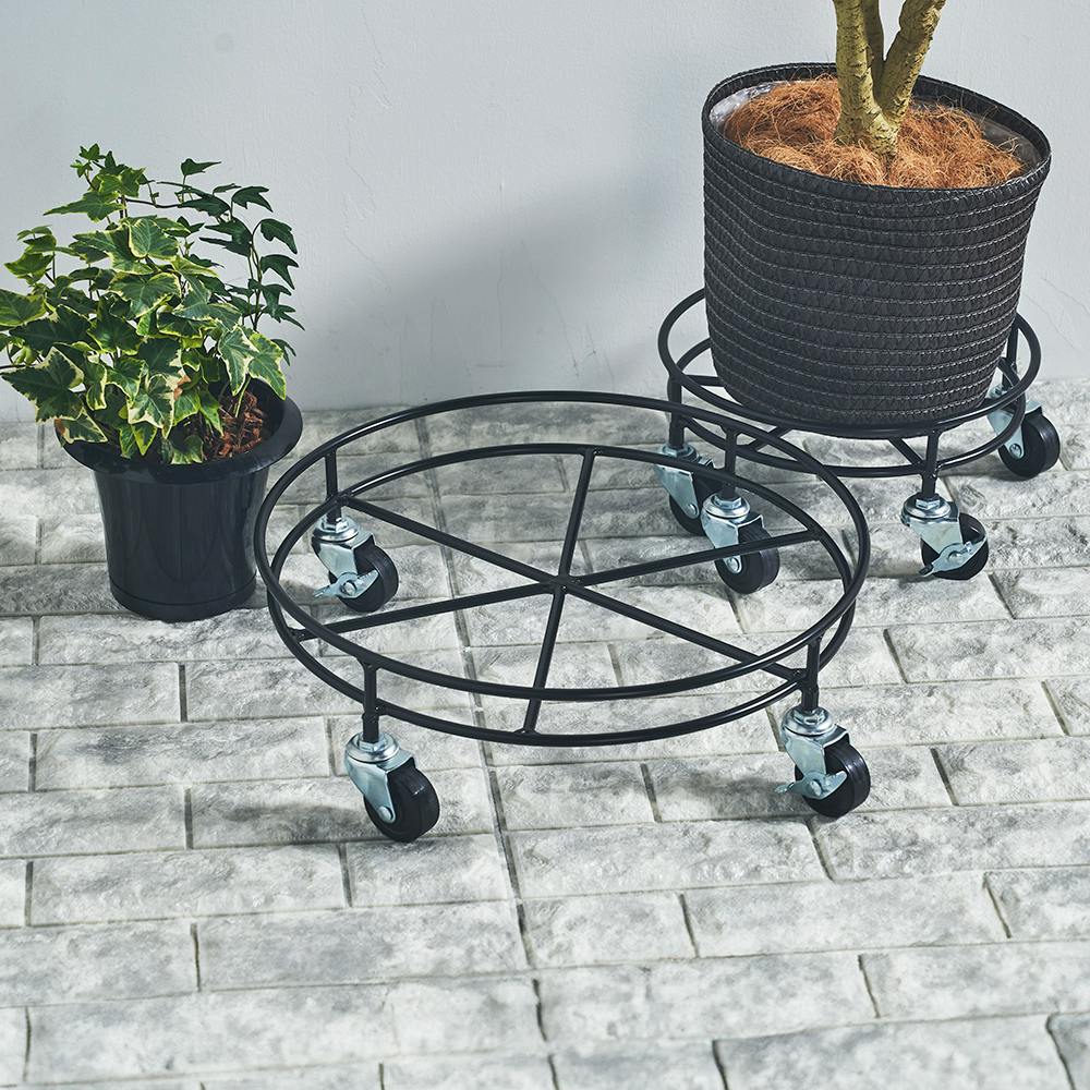 OVITAS 頑丈キャスター鉢のせ台 45×45×13cm 鉢台 プランタースタンド