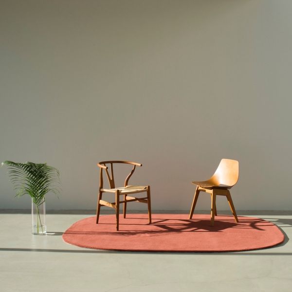 WOOLRUG/British Colour 楕円 L -部屋が年中快適になる、ウール100%の