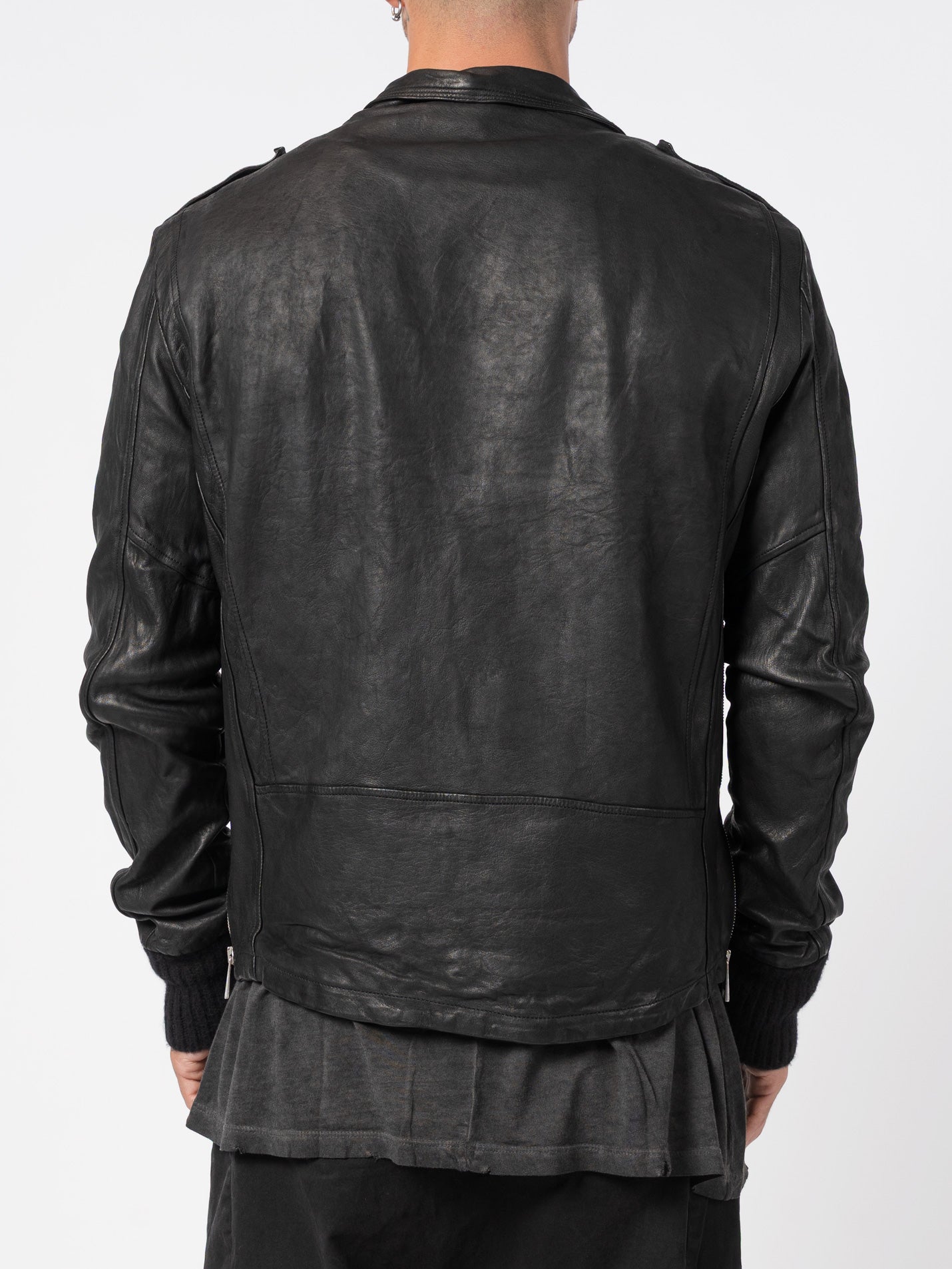Giorgio Brato Leather Perfecto Jacket | INN7