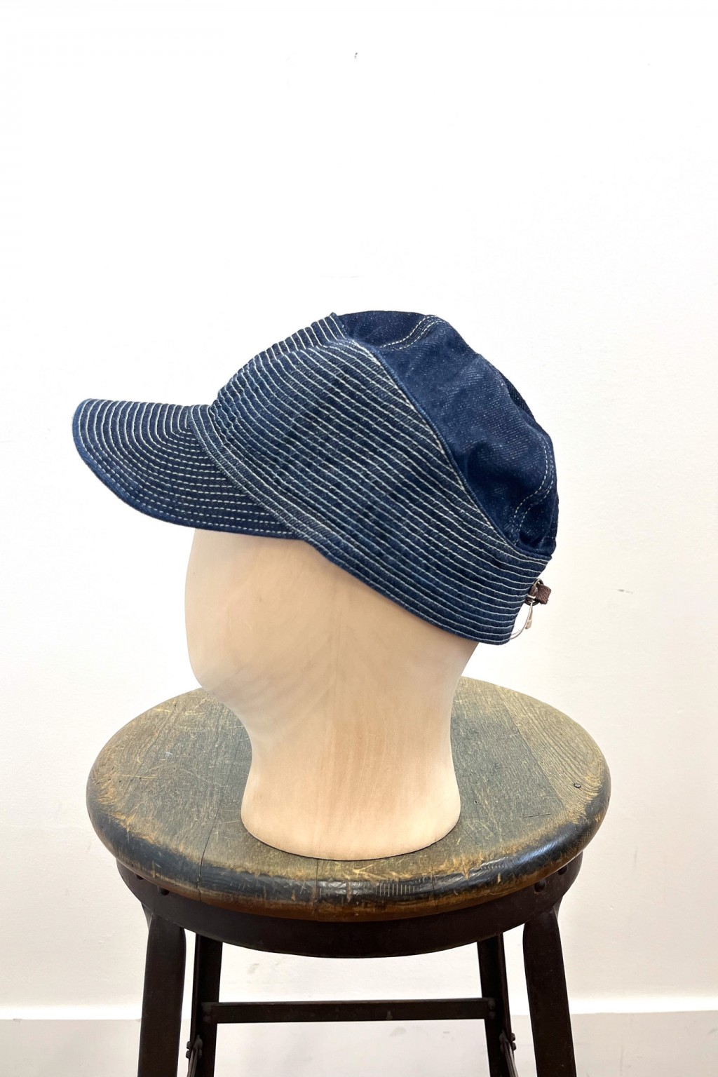 Kapital 11.5oz Denim THE OLD MAN AND THE SEA Cap Dark - Made in