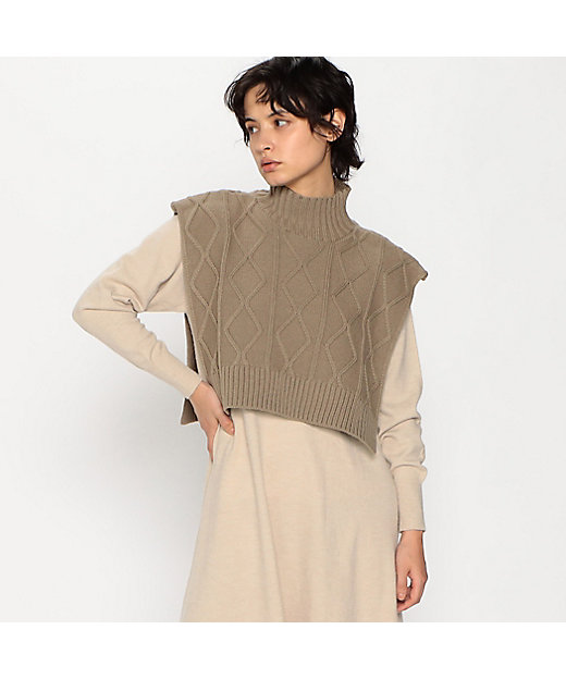 ケーブルニットネックウォーマー（9570ME13） | MONO COMME CA