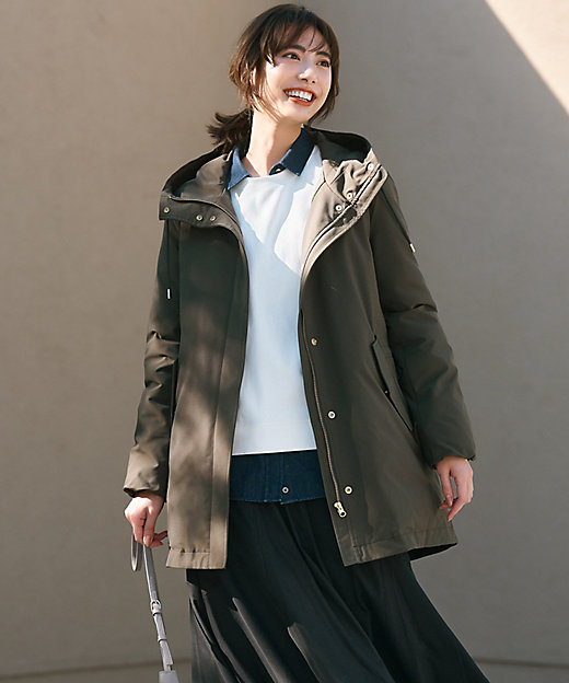 滝沢眞規子さん着用／一部店舗限定／撥水加工】ミリタリー ダウン