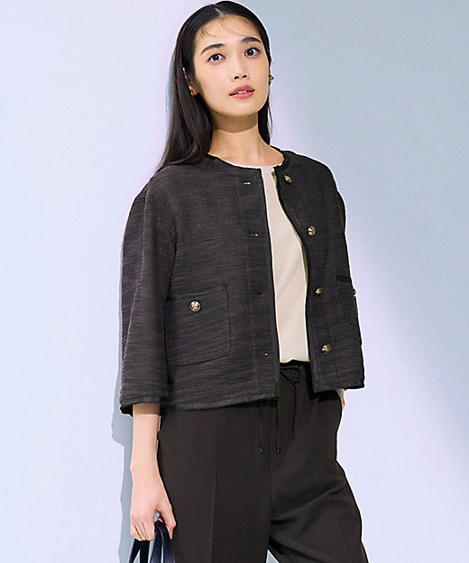 サマーツイード 7分袖 ジャケット（JKWWGA6105） | 23区 L