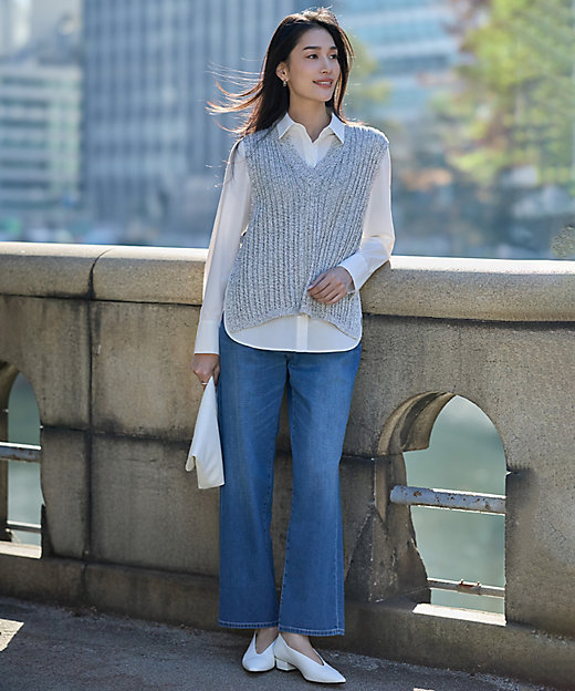 コットンツイスター ニットベスト（KRCYLS0209） | ICB