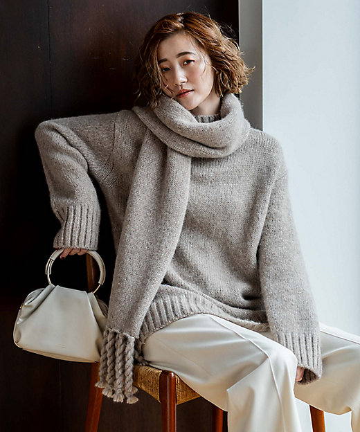 ベビーアルパカ ビッグシルエット ニット（KRWSSW0560