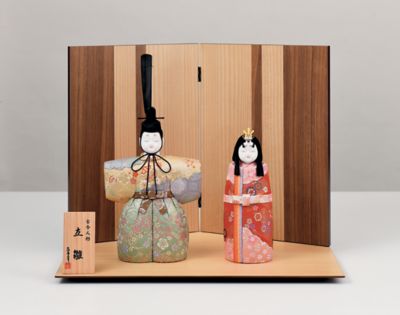 送料無料】【三越カタログNo．24】真多呂作 木目込 立雛飾りセット