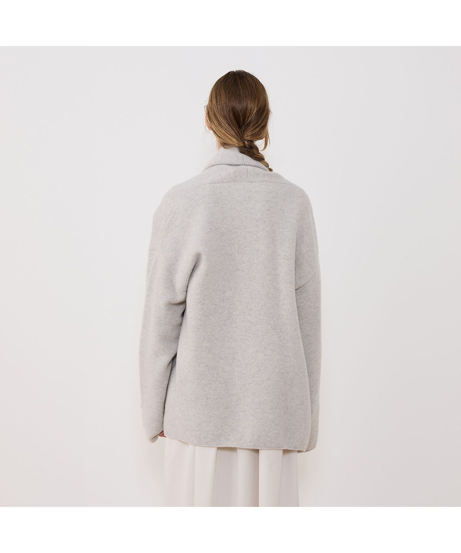 ウールダブルフェイスパイル ショールカラーショートコート | GALERIE