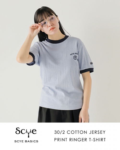 SCYE BASICS サイベーシックス プリント リンガー Tシャツ “30/2