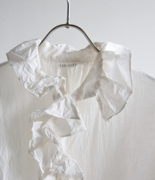 TOUJOURS トゥジュー コットン シルク ギンガム チェック クロス