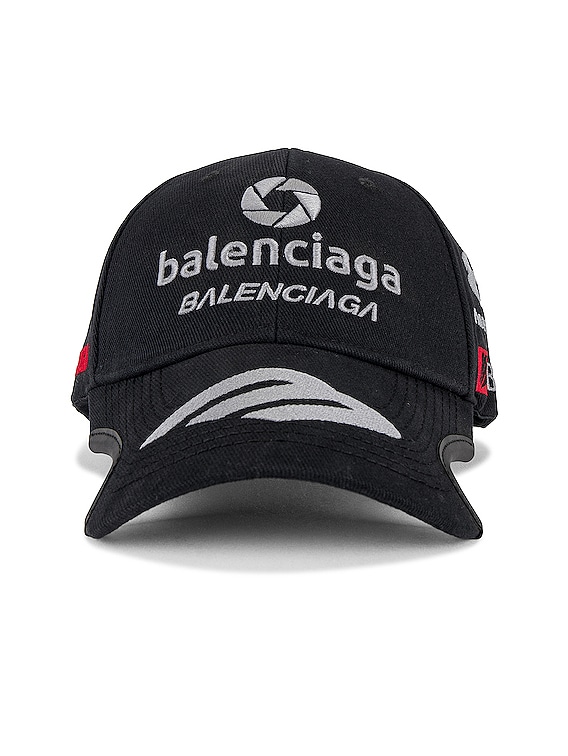 Balenciaga Racer Cap in Faded Black | FWRD
