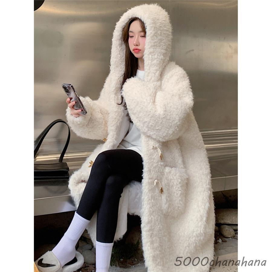 ダッフルコート レディース ロングコート 冬 ファー もこもこ ファー