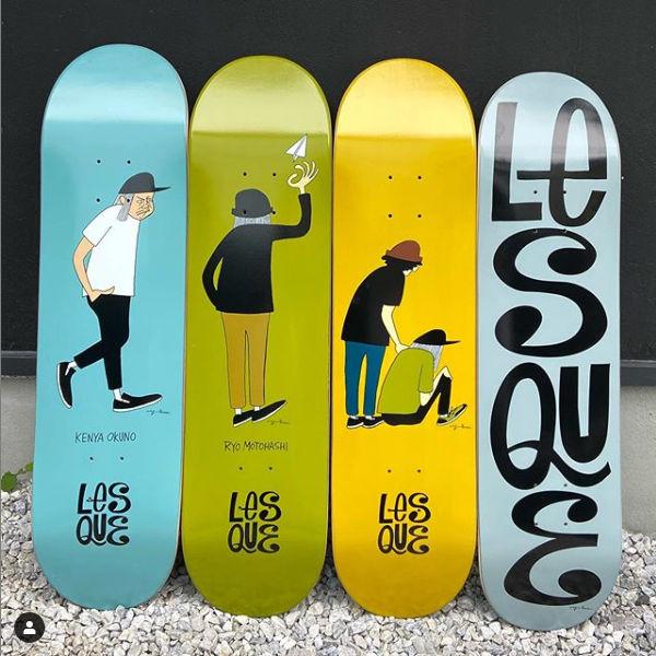 レスケ LESQUE Yusuke Hanai × Team 花井祐介 コラボデッキ スケート