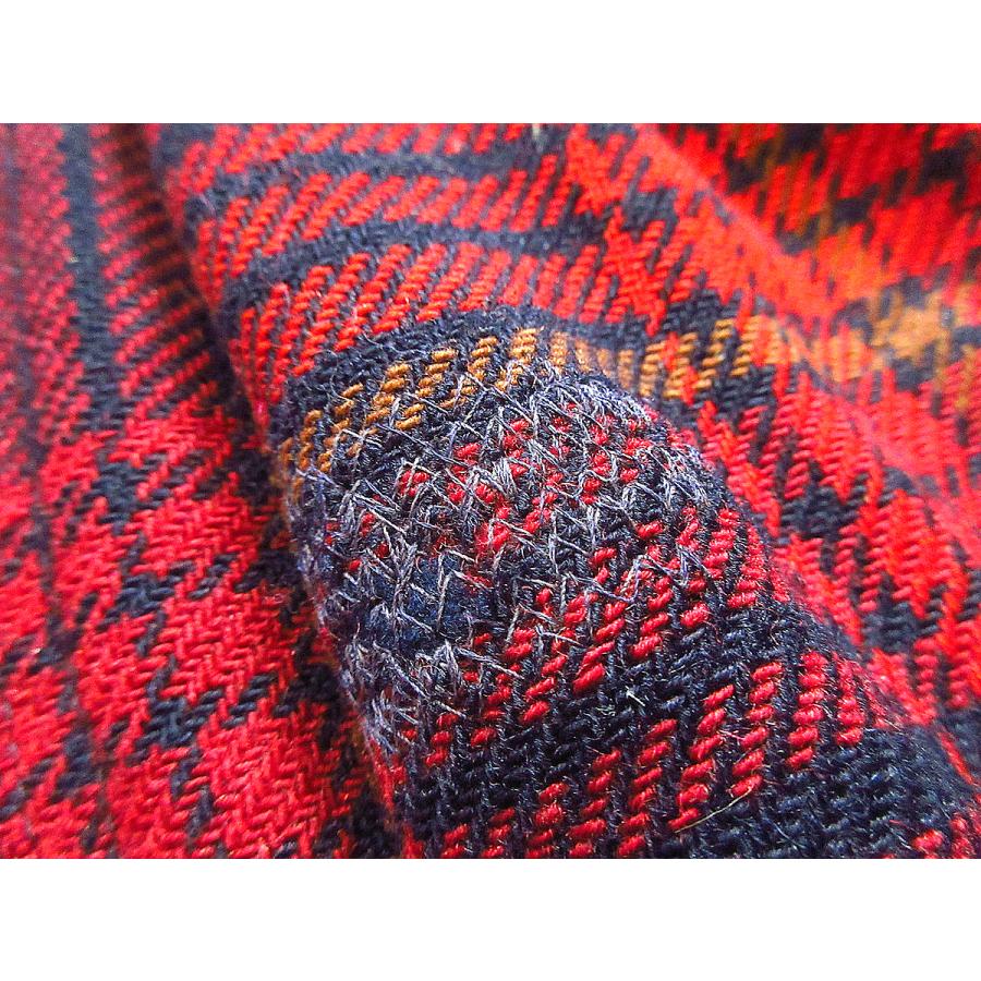 ビンテージ70's○PENDLETONエルボーパッチ付きチェックウール