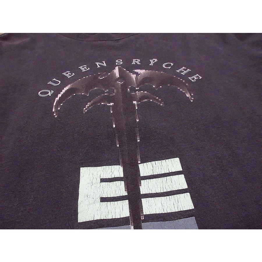 ビンテージ90's○QUEENSRYCHE 1991年ツアーTシャツ黒size L○240808j2