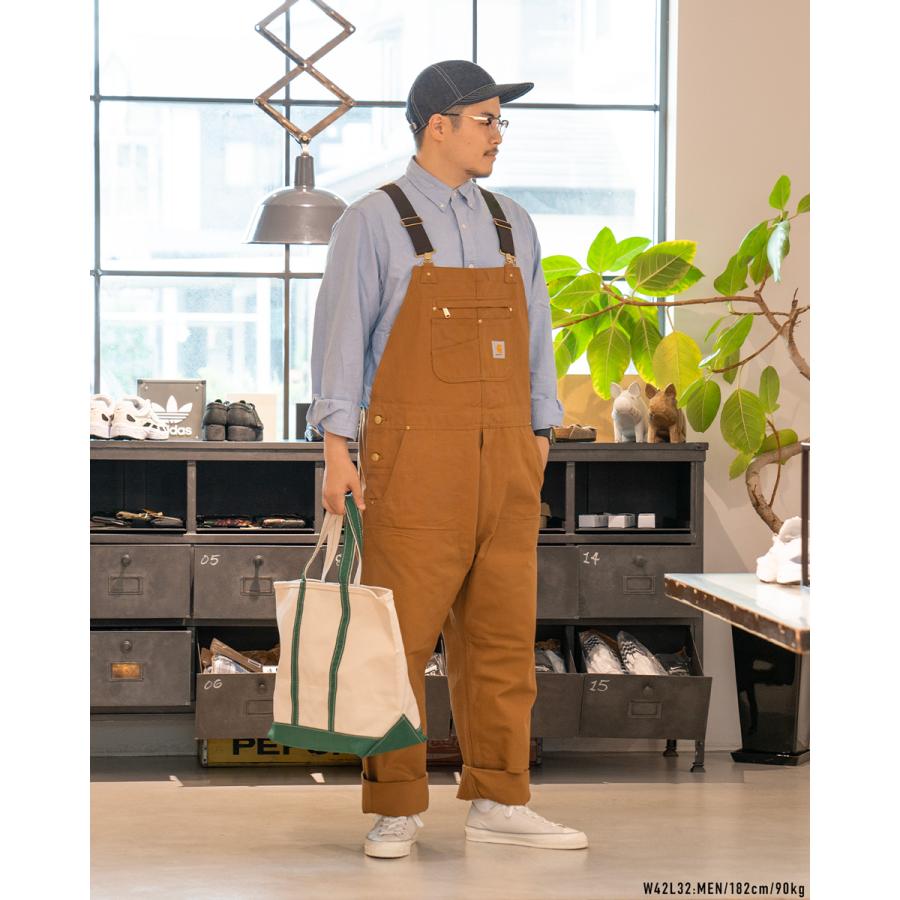 Carhartt（カーハート） ダック ビブ オーバーオール 102776 ブラウン