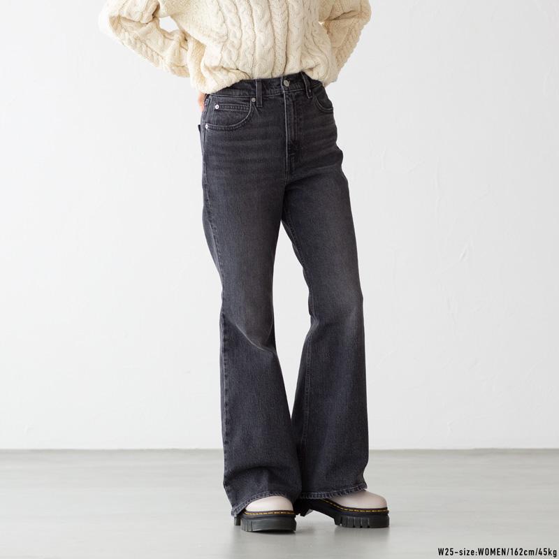 Levi's（リーバイス） 70S HIGH フレア ブラック JUST A HINT