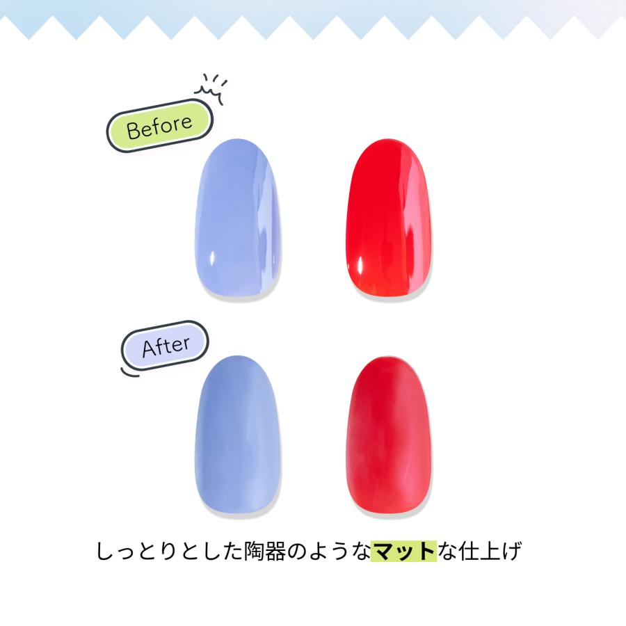 ジェルネイル マットジェル ワンステップジェル クリア ノンワイプ LED