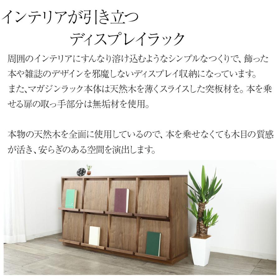 野中木工所 ソプラ マガジンラック レコードラック 木製 完成品 2段