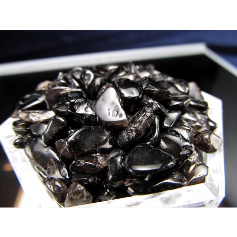小サイズ 黒水晶 モリオン さざれ 200g 黒 小 約2-12mm チベット産