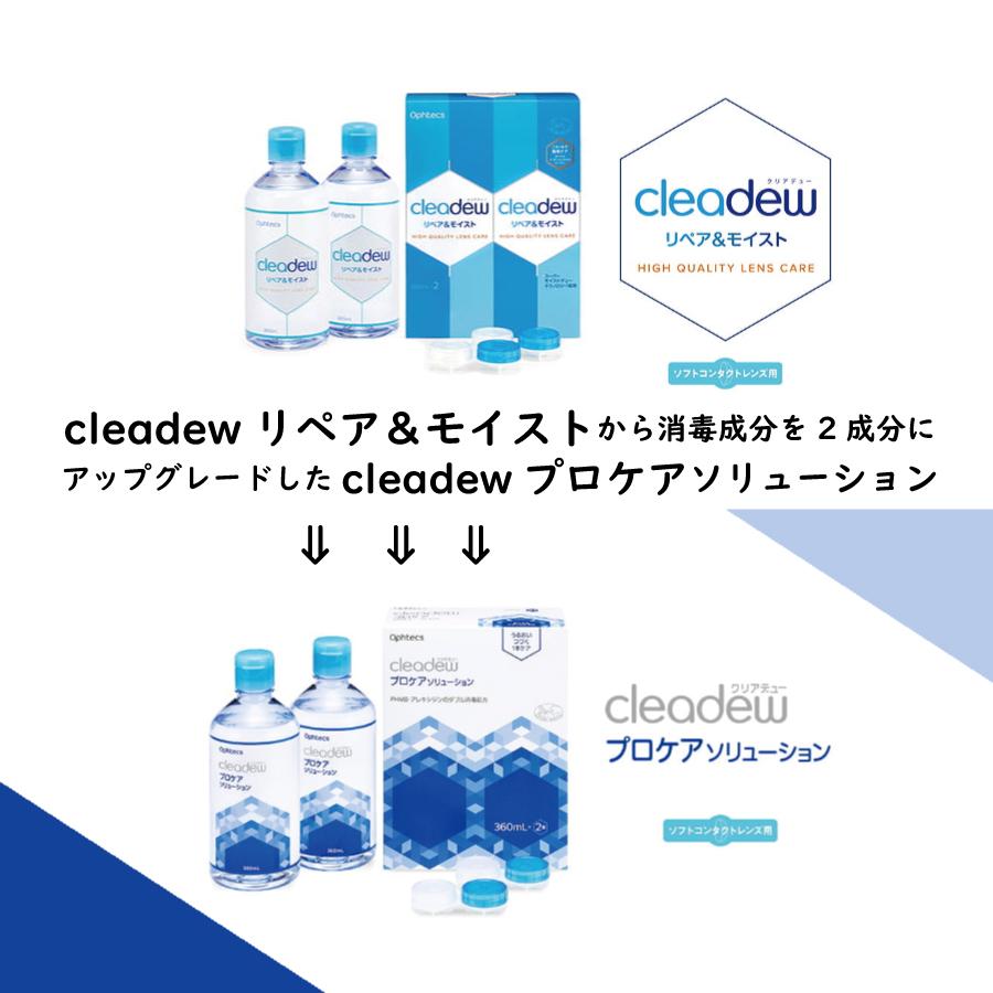 cleadew オフテクス クリアデュー プロケアソリューション 360ml ×4本