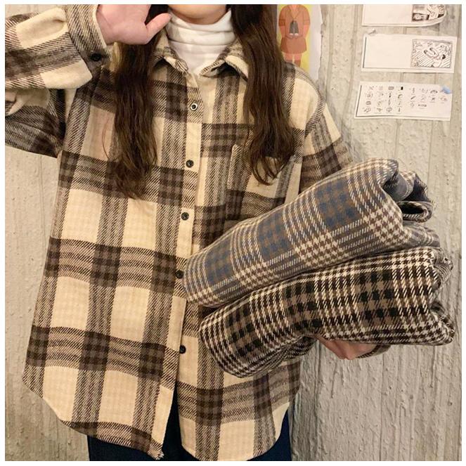 極厚チェック シャツコート レディース 裏ボア フリース 厚手 チェック