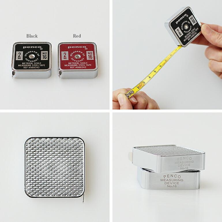 penco メジャー 巻き尺 巻尺 2m コンパクト 携帯 ポケット おしゃれ