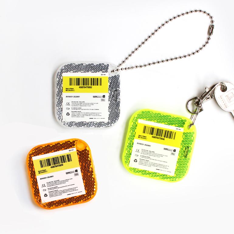 キーホルダー リフレクター 反射板 フィンランド 反射性能2倍 ANAHEIM