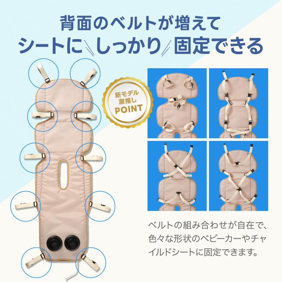 ちゃいなび（CHINAVI） ファンシート 2025 ツインファン ベビーカー