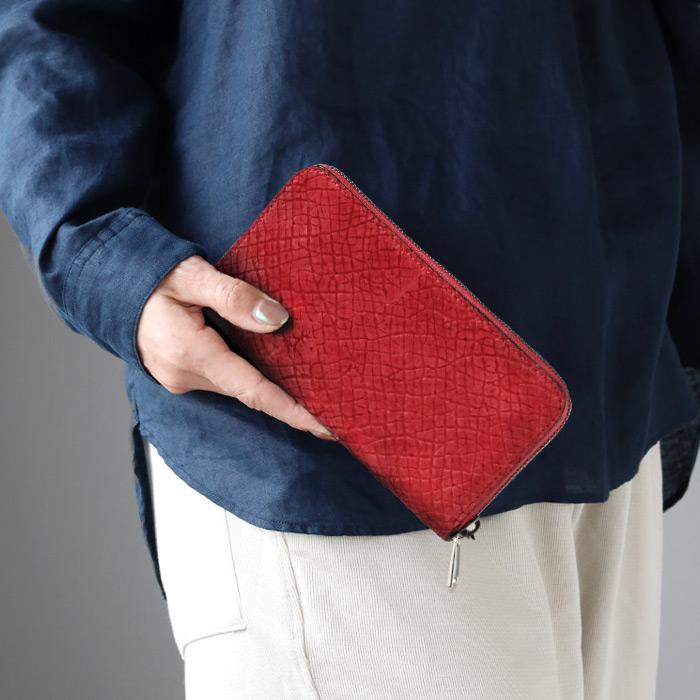 ZOO（ズー） カバ革 ラウンドファスナー 長財布 ピューマウォレット24